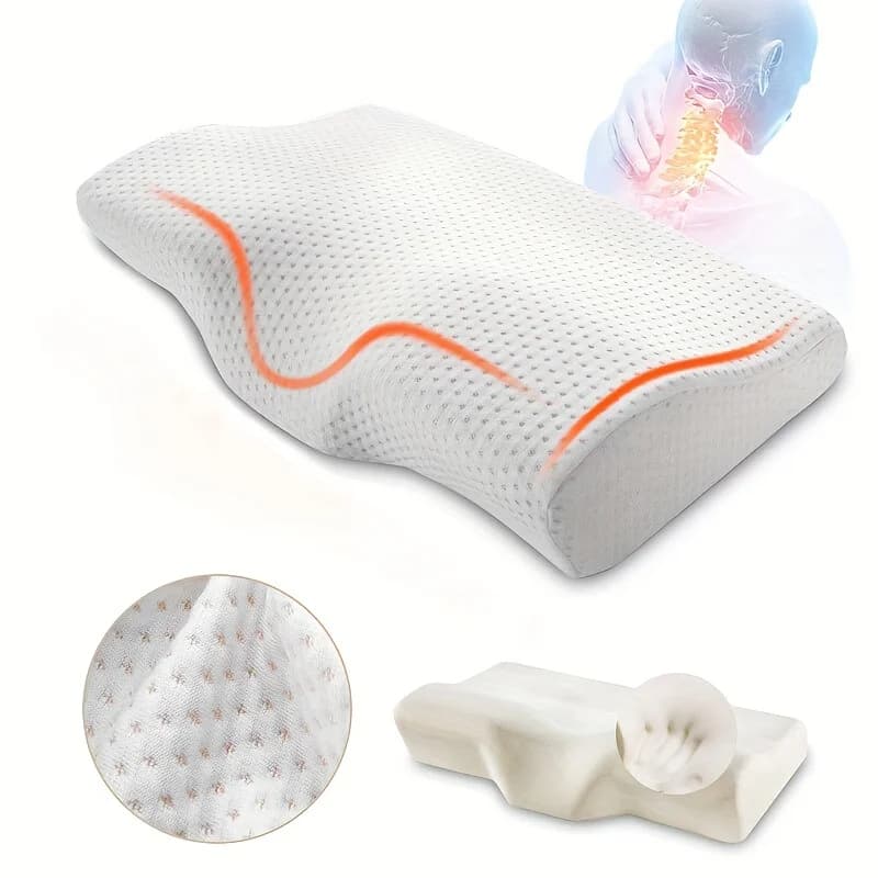 Orthopedic Memory Foam Pillow for Airbnb Bedroom Comfort