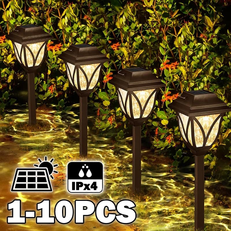 Solar Yard Lights for Airbnb Outdoor Spaces | Waterproof LED Pathway