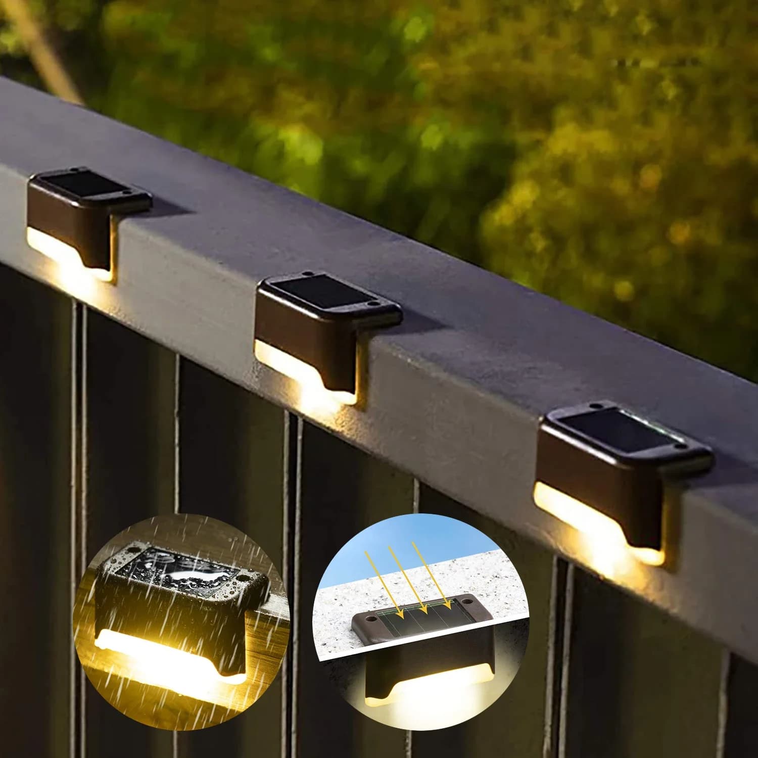 Solar LED Step Lights for Airbnb Outdoor Spaces | Waterproof Patio Decor