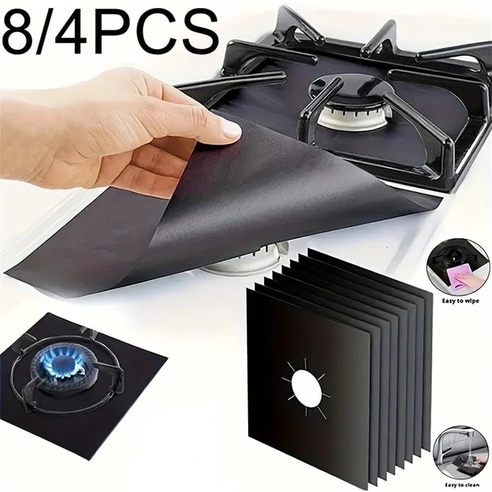 Gas Stove Protector Covers for Airbnb Kitchen | 4/8PCS Set