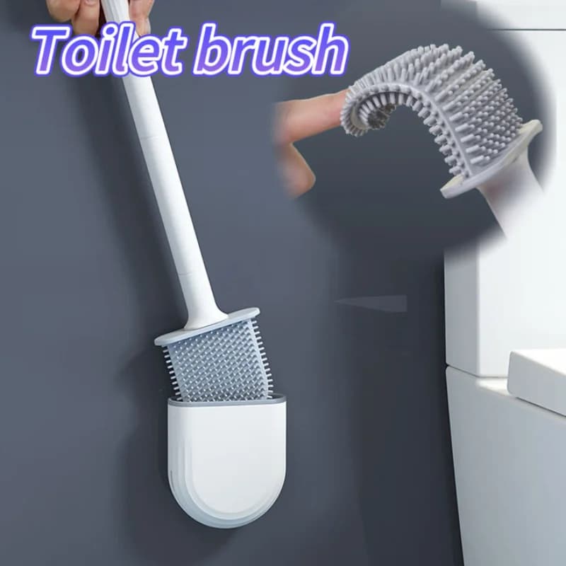 Wall Mounted Toilet Brush Set for Airbnb Bathroom Upgrades