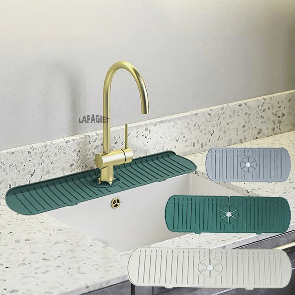 Silicone Drainage Pad for Airbnb Kitchen Sink | Splash Proof Mat