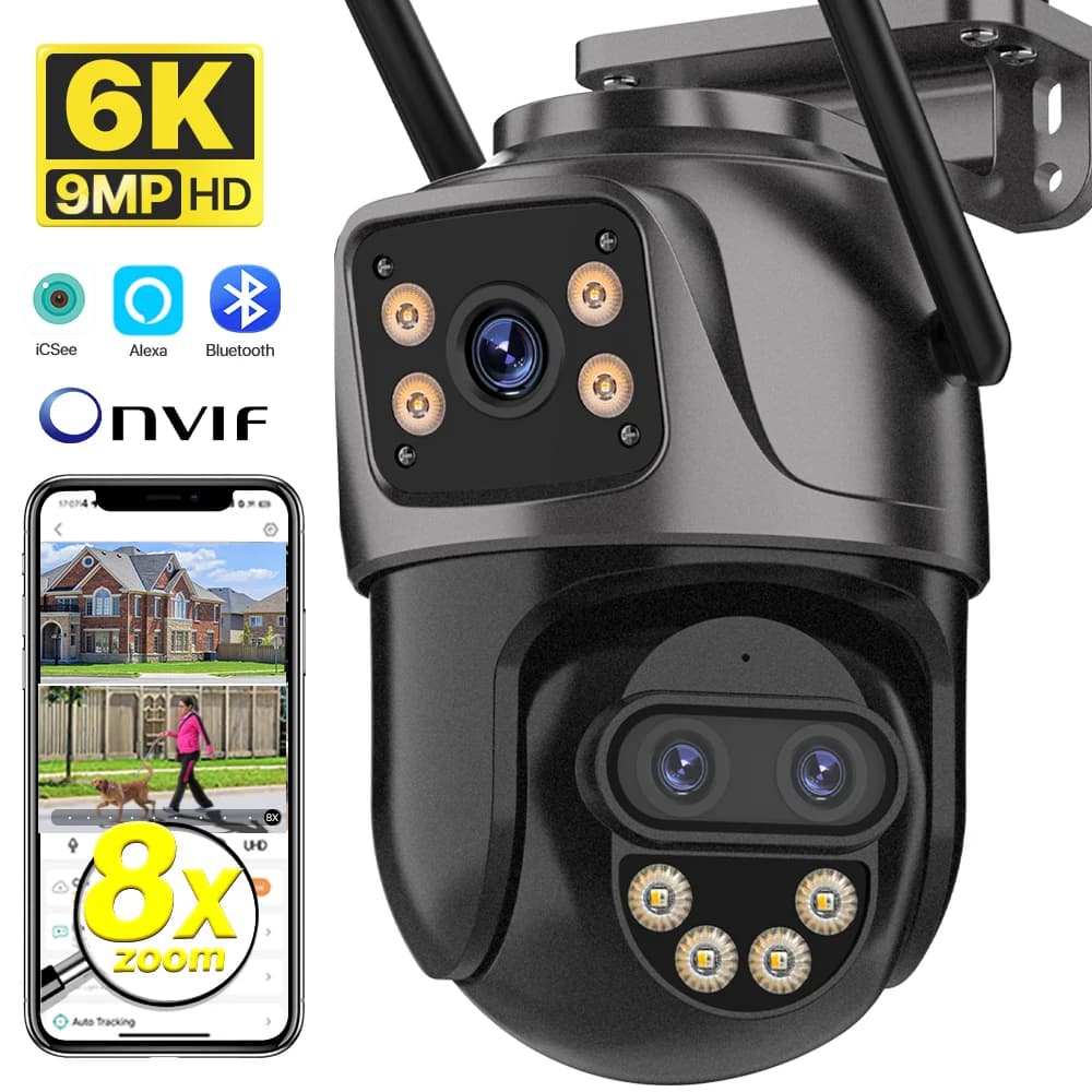 6K WiFi Outdoor Security Camera for Airbnb & Vacation Rentals