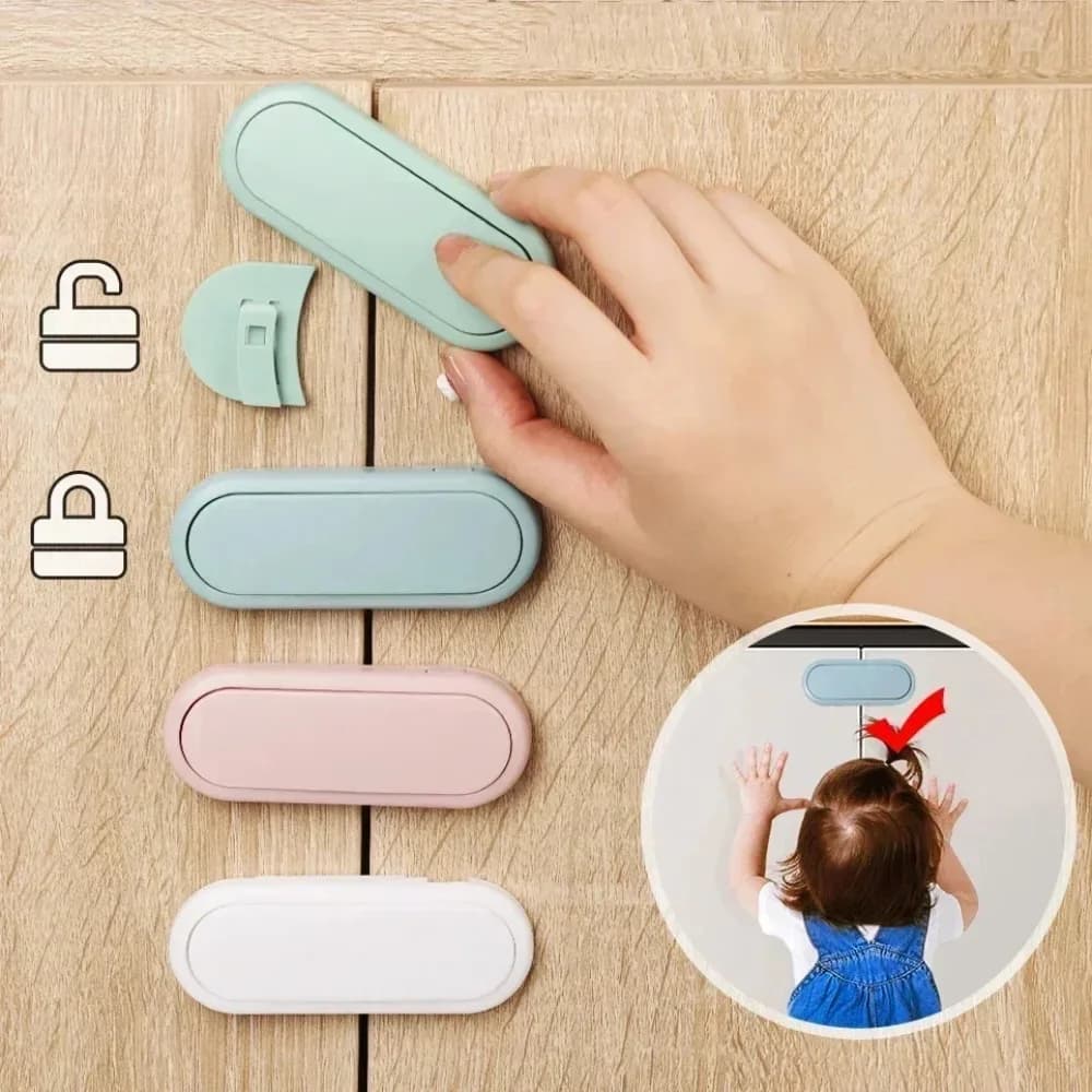 Child Safety Cabinet Locks for Airbnb Kitchen | 5pcs Set