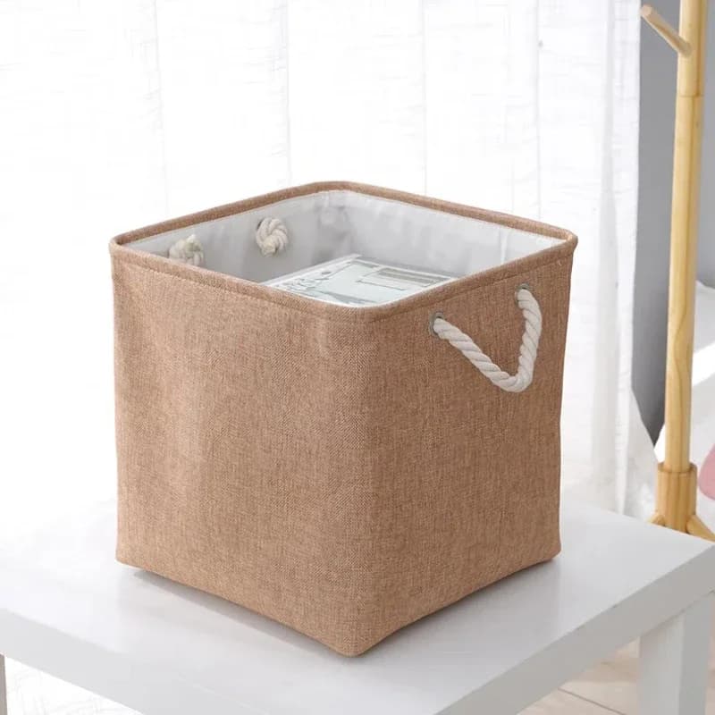 Linen-Lined Amenity Basket for Airbnb Welcome Presentation