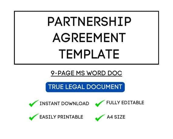 Business Partnership Agreement Template for STR Hosts