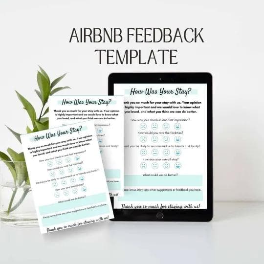 Airbnb Feedback Form Template for 5-Star STR Hosts