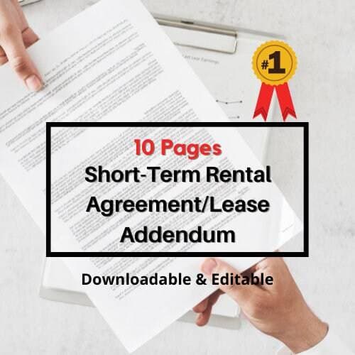 Airbnb Hosting Contract Template for STR Hosts