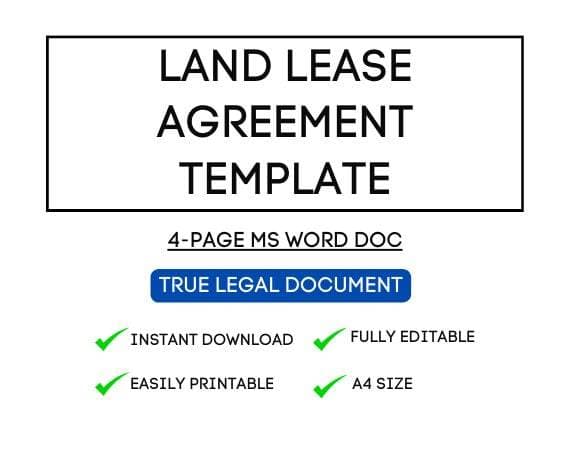 Land Lease Agreement Template for Airbnb Hosts