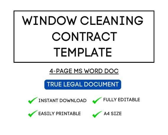 Airbnb Window Cleaning Contract Template for STR Hosts