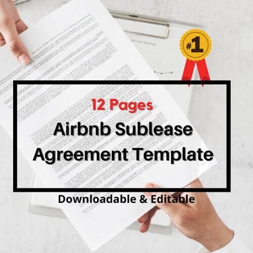 Airbnb Sublease Agreement Template for STR Hosts