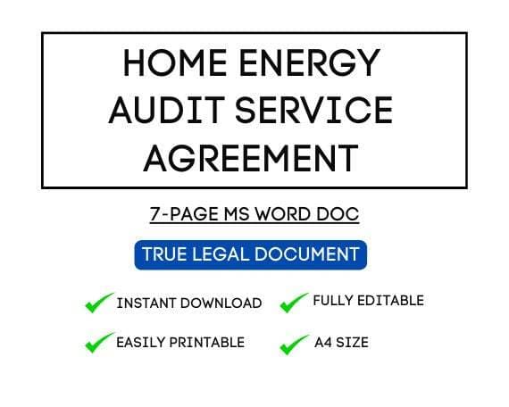 Comprehensive Energy Audit Agreement for STR Hosts