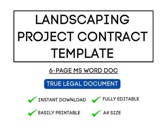 Airbnb Landscaping Contract Template for STR Hosts
