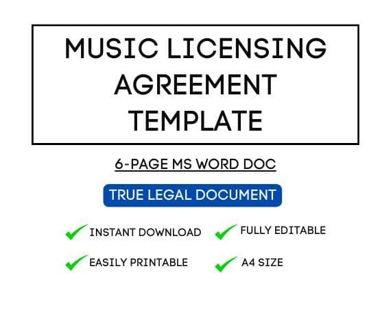 Music Licensing Agreement Template for STR Hosts