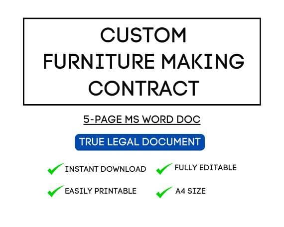 Custom Furniture Contract Template for Airbnb Hosts