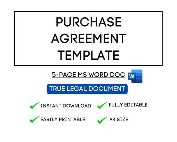 Airbnb Purchase Agreement Template for STR Hosts