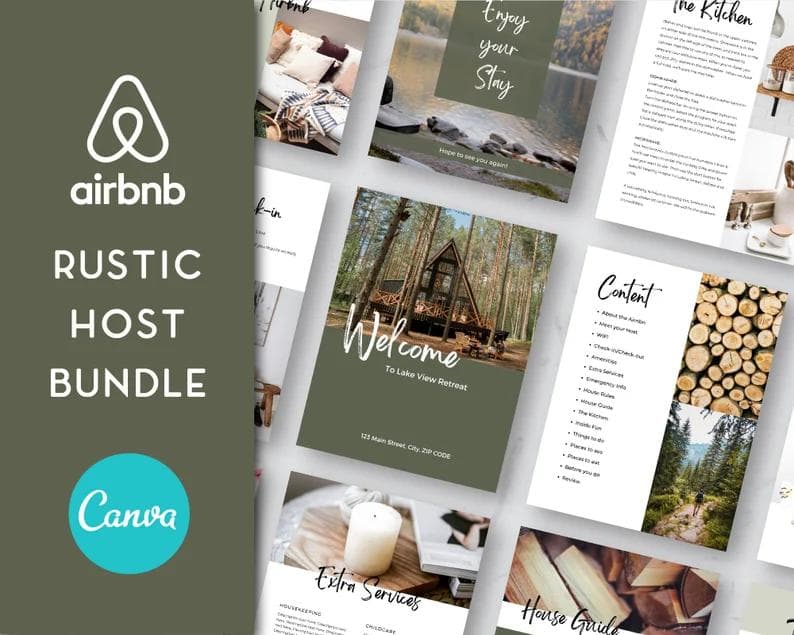 Rustic Airbnb Welcome Guide for Effortless Hosting