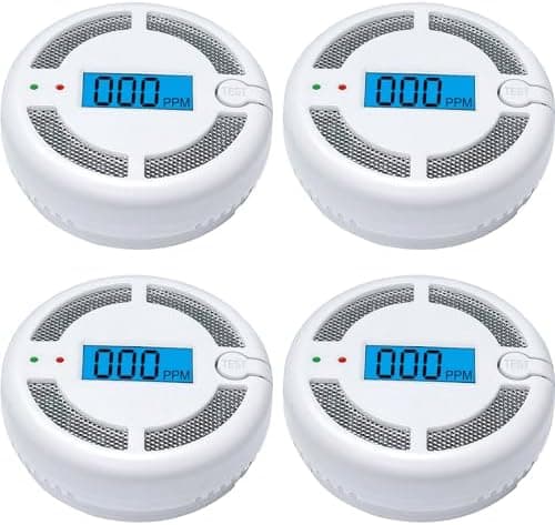 Mini CO & Smoke Alarm Combo Detector for Airbnb Safety