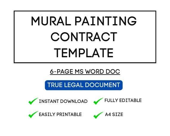 Airbnb Mural Painting Contract Template for STR Hosts
