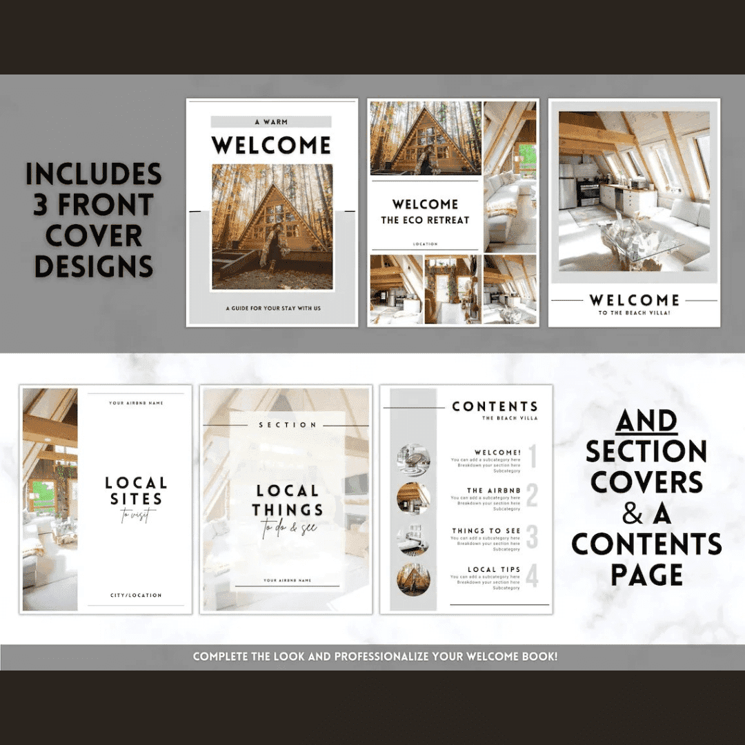 Airbnb Welcome Guide Template for STR Hosts