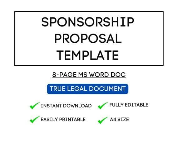 Sponsorship Proposal Template for Airbnb Event Hosts