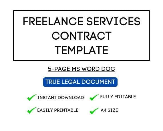 Freelance Services Contract Template for STR Hosts