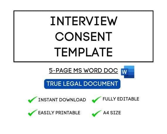 Interview Consent Agreement Template for Airbnb Hosts