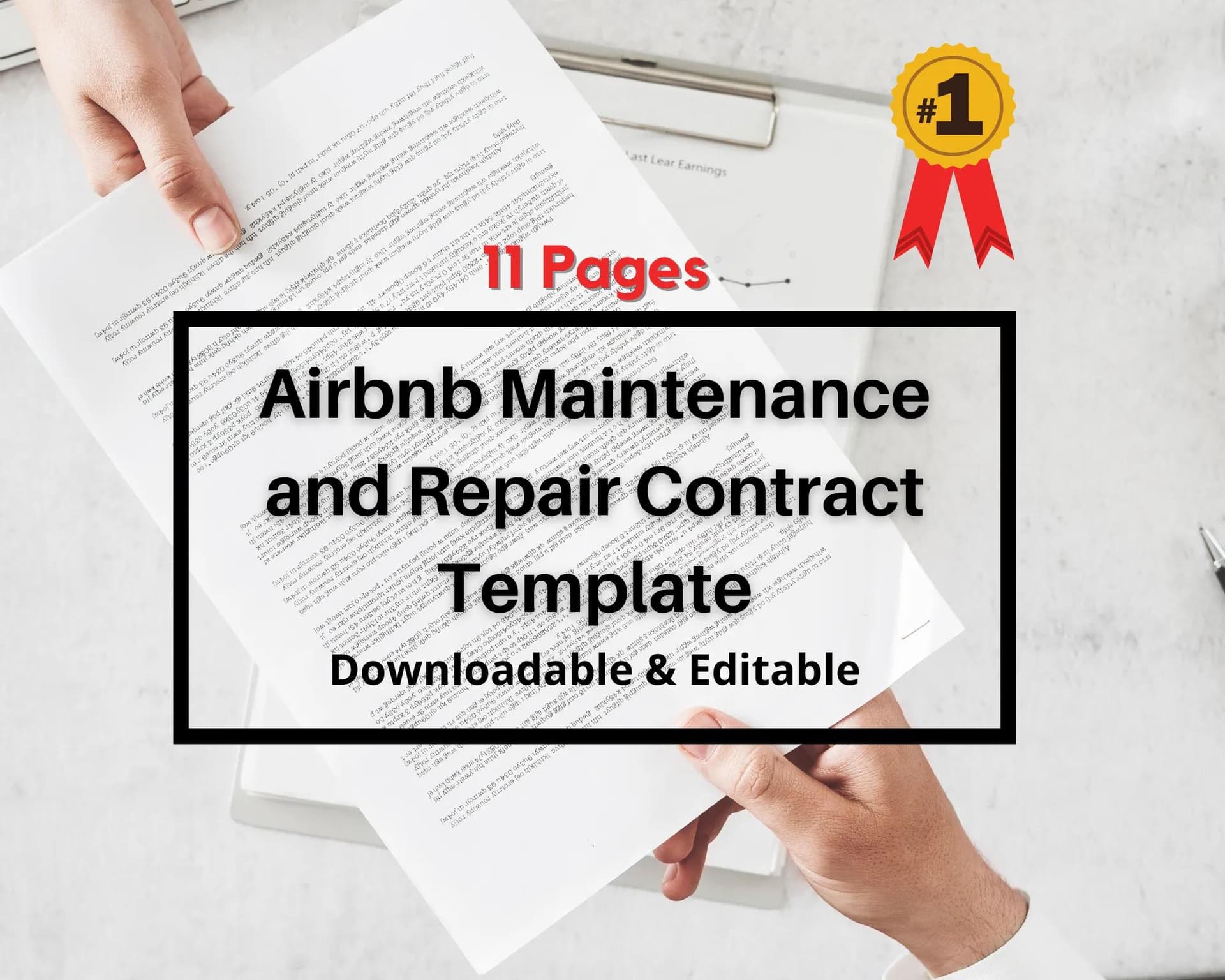 Short-Term Rental Maintenance Contract Template for Airbnb Hosts