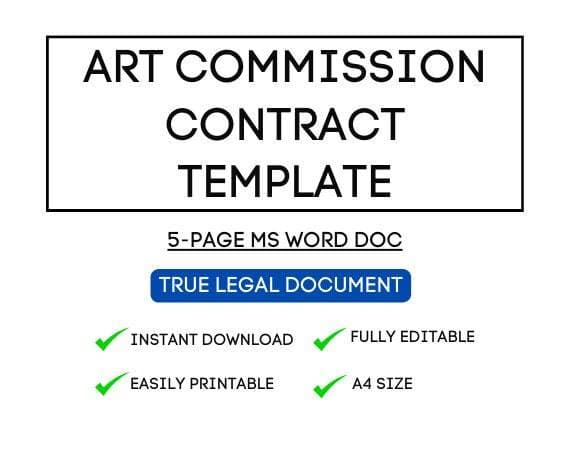 Airbnb Art Commission Contract Template for STR Hosts