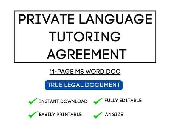 Airbnb Host Language Tutoring Contract Template