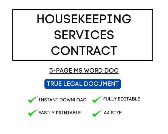 Housekeeping Contract Template for Airbnb & STR Hosts