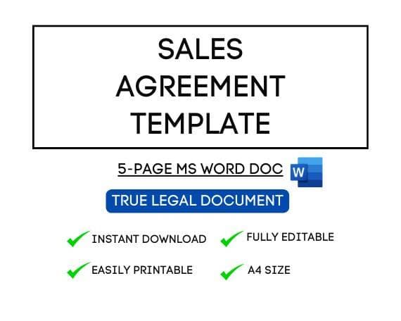 Professional Sales Agreement Template for Airbnb Hosts