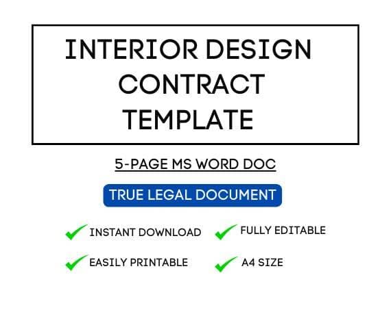 Airbnb Interior Design Contract Template for STR Hosts