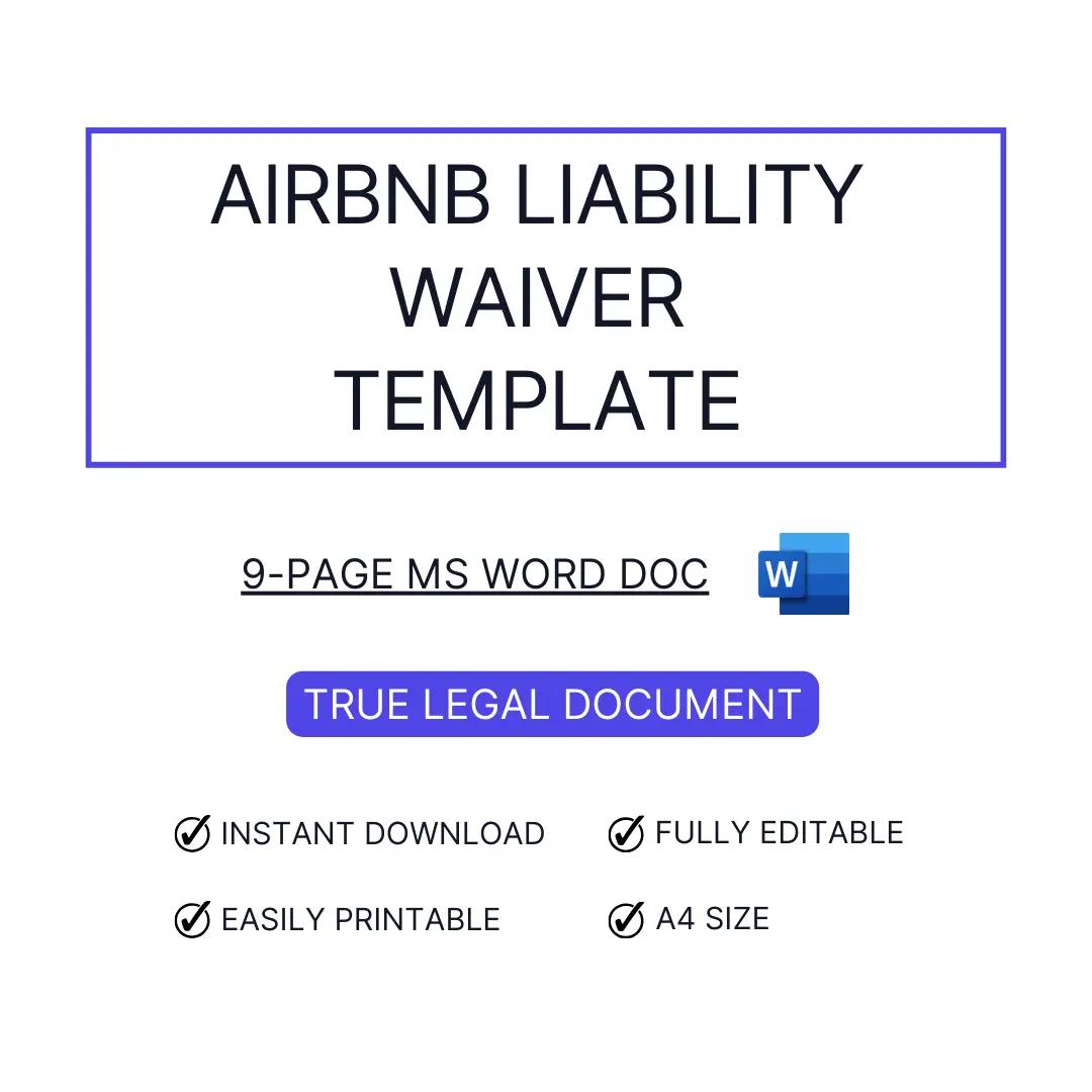 Airbnb Guest Liability Waiver Template