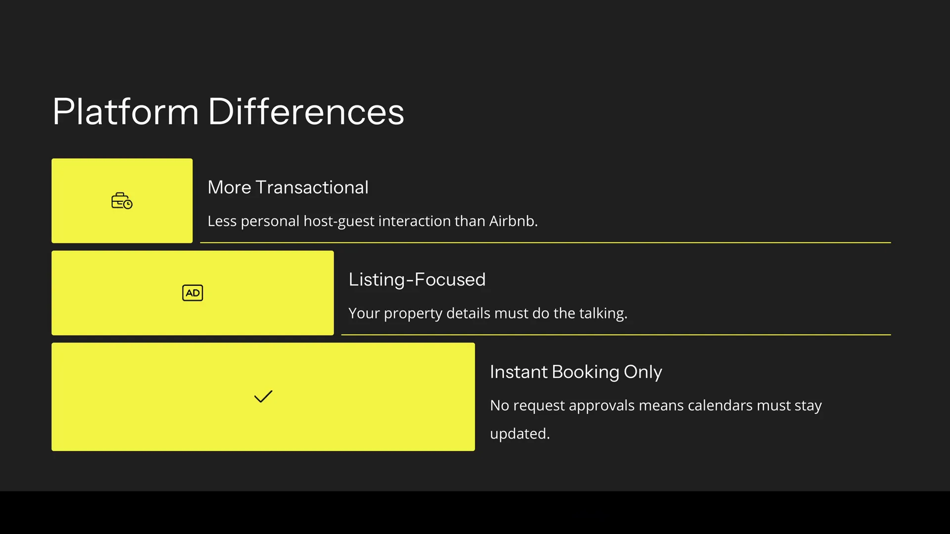 Booking.com booking interface for guests