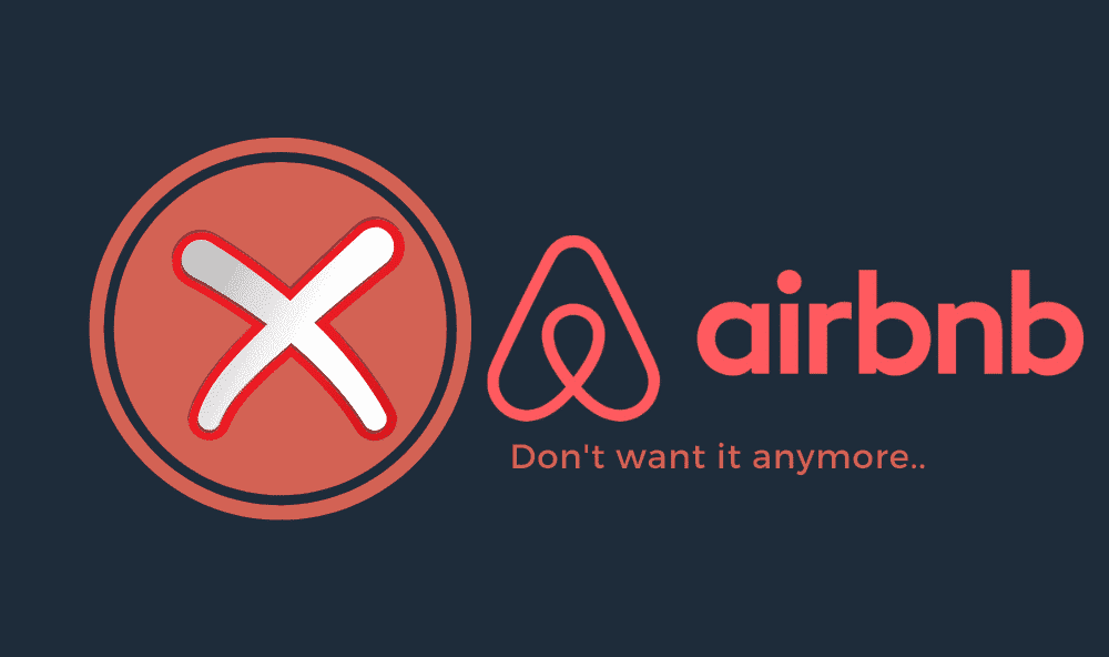 Airbnb Hosting An Airbnb Hosting logo with the words don't want anyone.