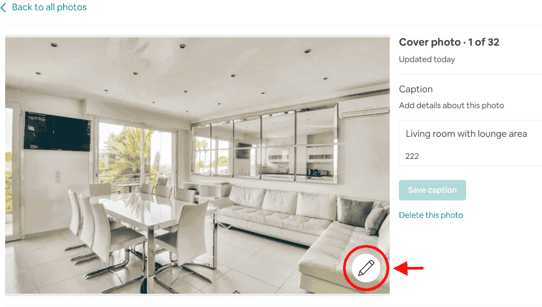 Airbnb Hosting An Airbnb hosting with a couch in the living room.