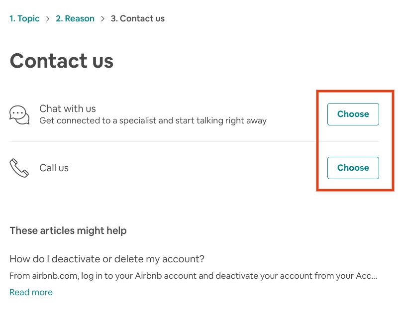 Airbnb Hosting A screenshot of the contact us page in Adobe featuring Airbnb hosting.
