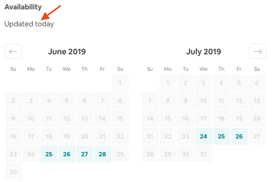 Airbnb Hosting A calendar showing the availability for june, july, and october tips and hosting options.