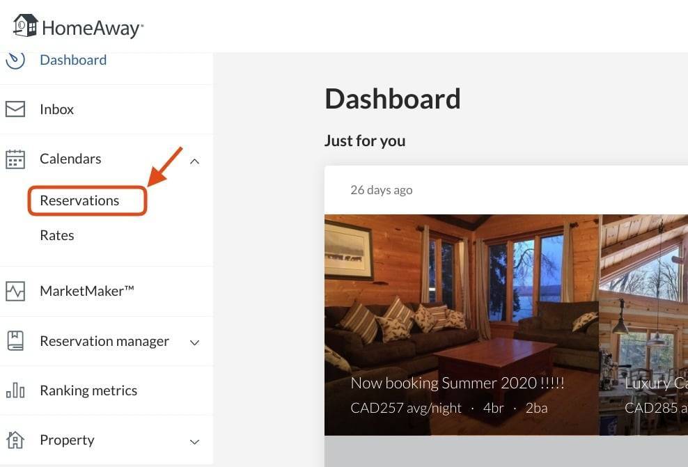 Connect Airbnb calendar with homeaway VRBO