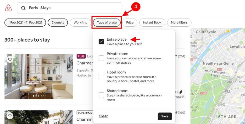 Set entire place For Airbnb Honeymoon