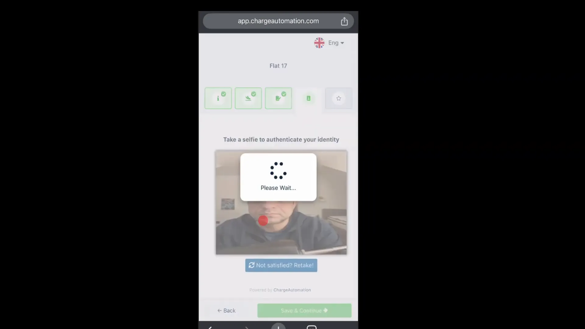 ID verification process on Charge Automation