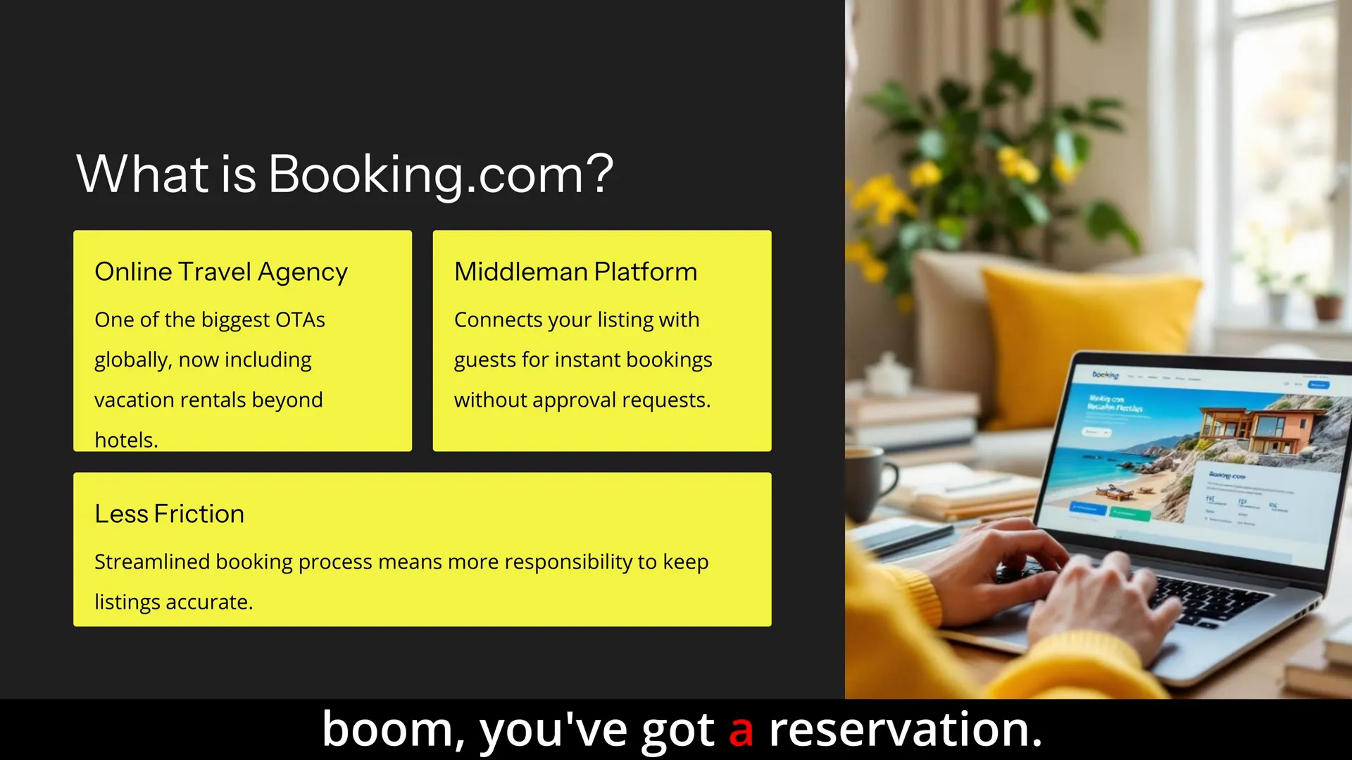 Booking.com instant booking process