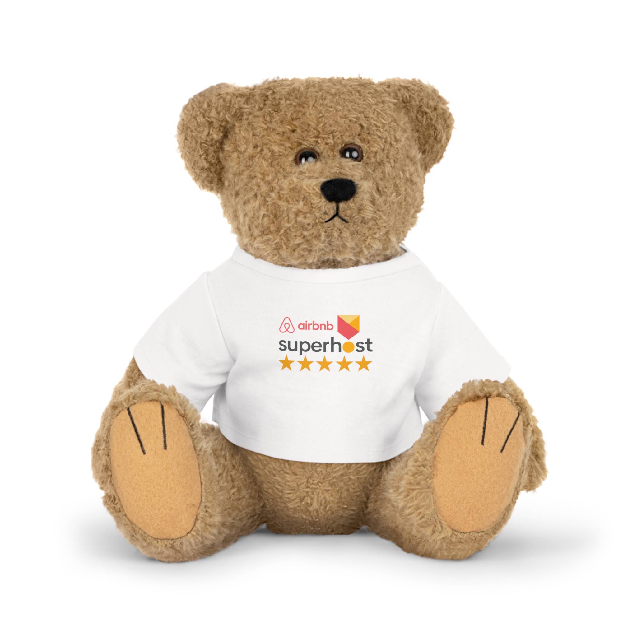 Airbnb Superhost Plush Toy with T-Shirt