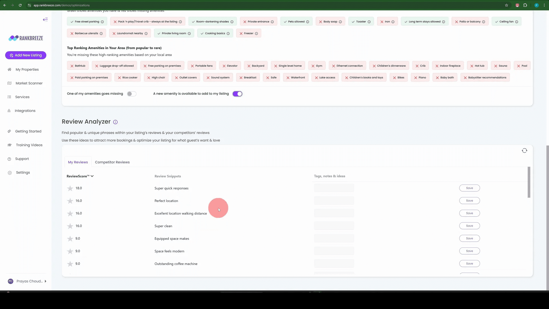 Review Analyzer Screenshot