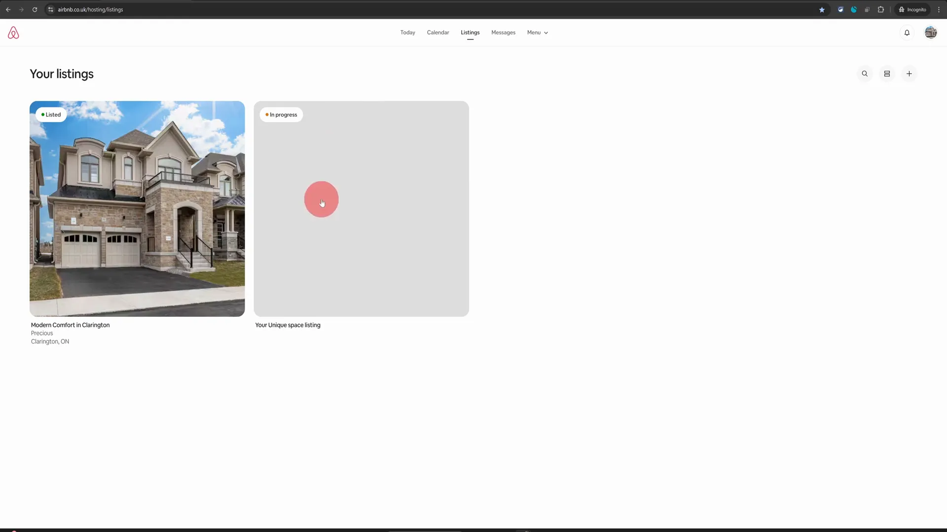 Modern dashboard view featuring your active home listing—simple, clear, and user-friendly.