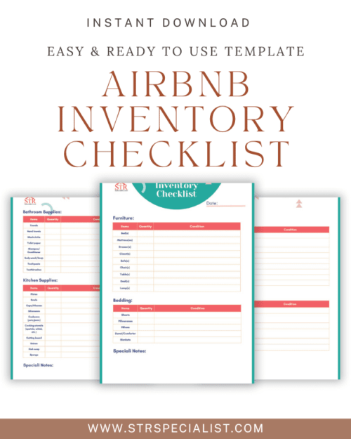 Airbnb inventory checklist