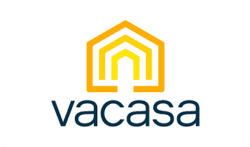Airbnb Hosting The logo for Vacasa, a leading company in vacation rental management and hospitality services.