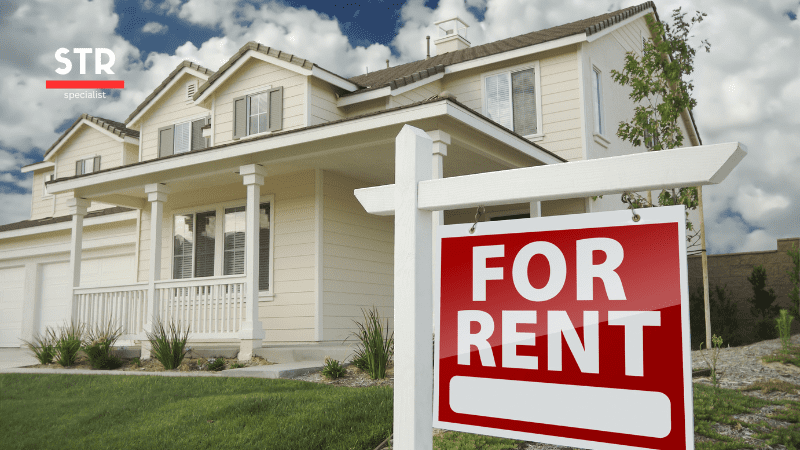 Airbnb Hosting An old for rent sign in front of a house.