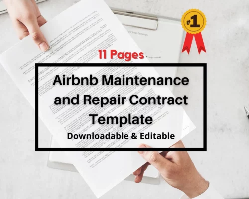 airbnb contract, maintenance agreement, repair services, property maintenance, host agreement, property management, rental property contract, maintenance provider, home repair, property protection, landlord agreement, rental property management, property maintenance template